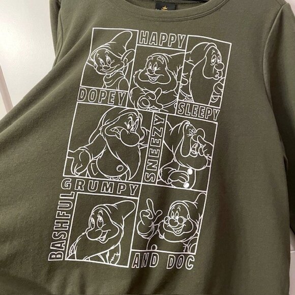 NWT Torrid Disney Snow White and the Seven Dwarfs Sweatshirt Size 2X Green - Picture 4 of 16